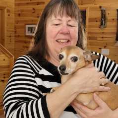 Hospice dog Ace, fostered by Patti Connelly