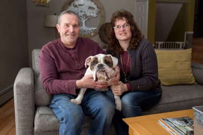 Blanche with her hospice foster family