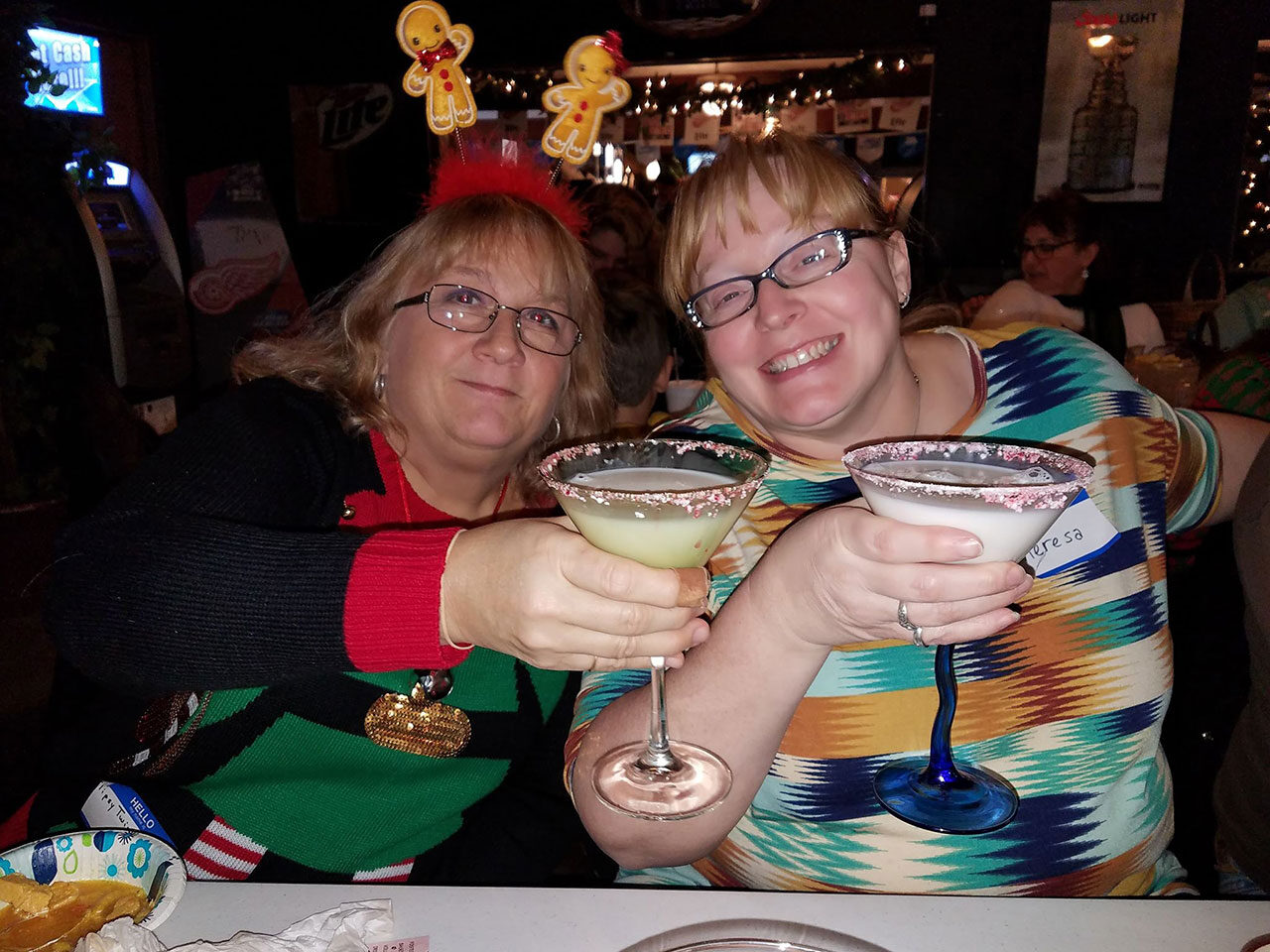 Enjoying the rescue HOLIDAY PARTY!