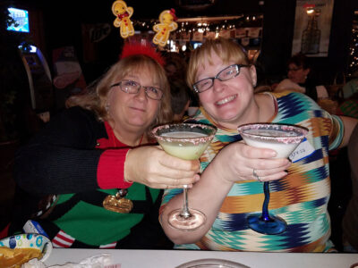 Enjoying the rescue HOLIDAY PARTY!